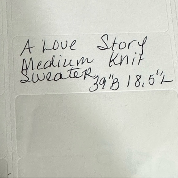 A Love Story knitted medium sweater - Picture 6 of 6